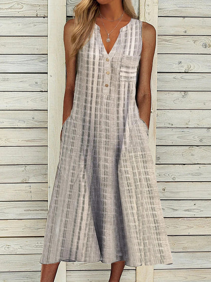 Jenny - Summer Striped Dress with Pockets