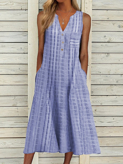 Jenny - Summer Striped Dress with Pockets