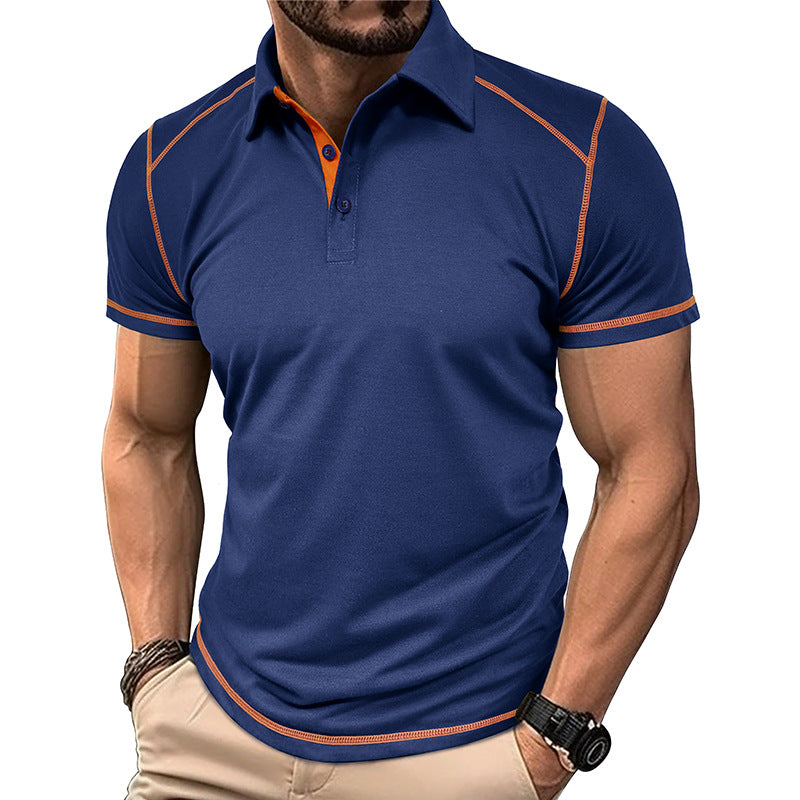 Jacky - Men's Summer Colorblock Polo Shirt