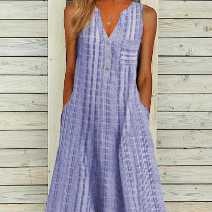 Jenny - Summer Striped Dress with Pockets