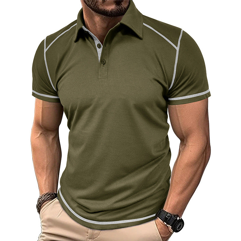 Jacky - Men's Summer Colorblock Polo Shirt