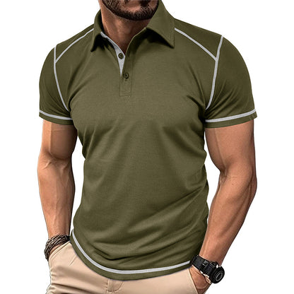 Jacky - Men's Summer Colorblock Polo Shirt
