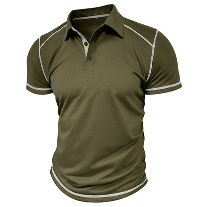 Jacky - Men's Summer Colorblock Polo Shirt