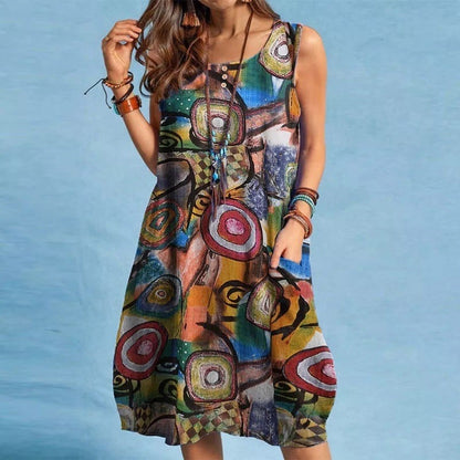 Noah - Women's Summer Dress with Floral Print